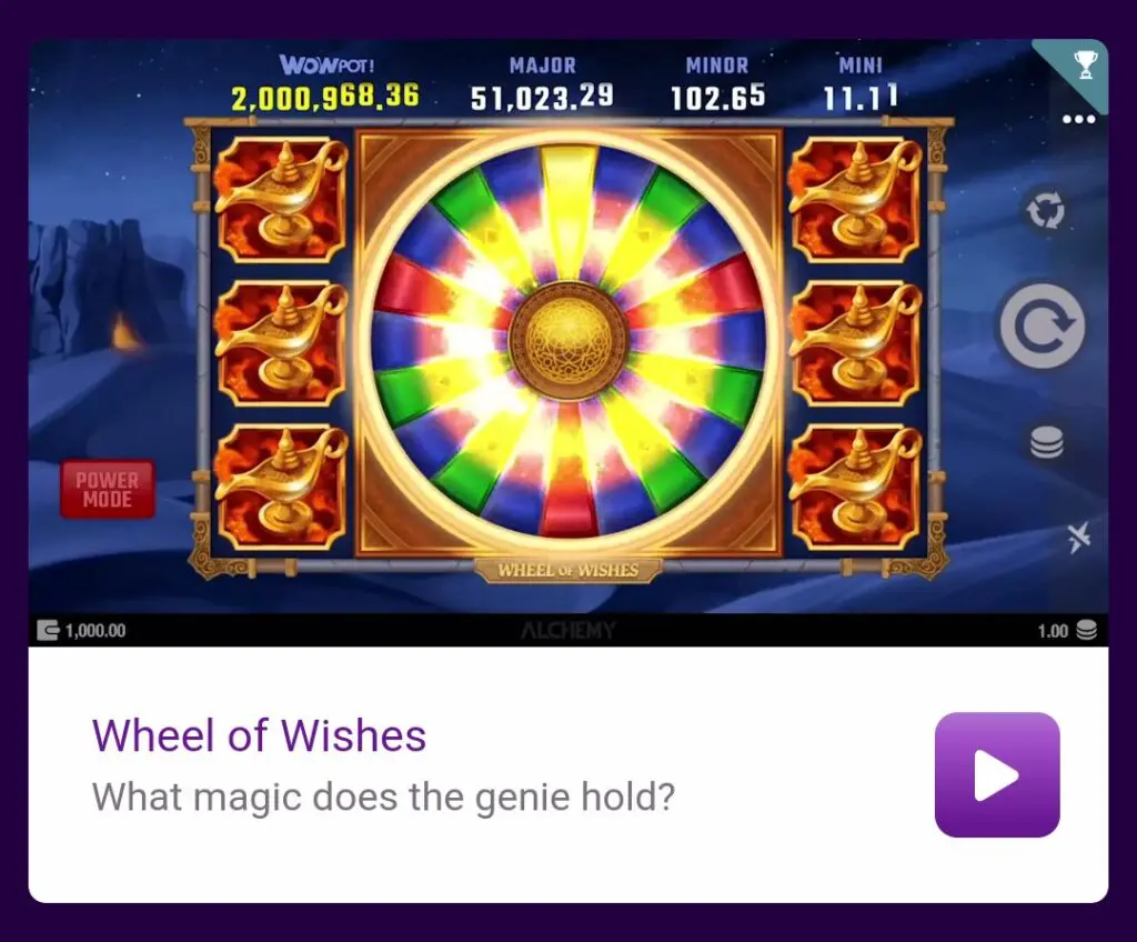 Jackpotcity Wheel of Wishes
