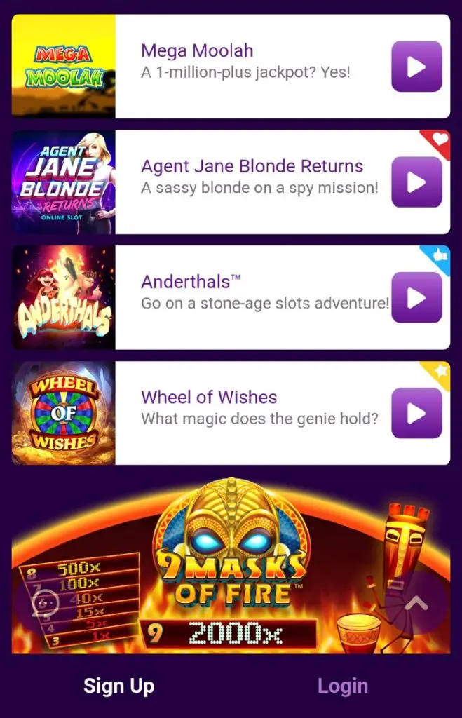 JackpotCity mobile slots