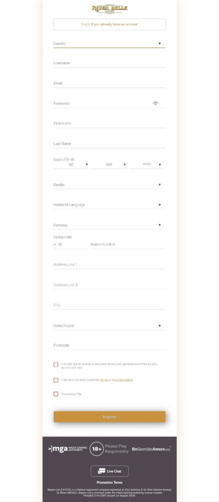 Revierbelle registration