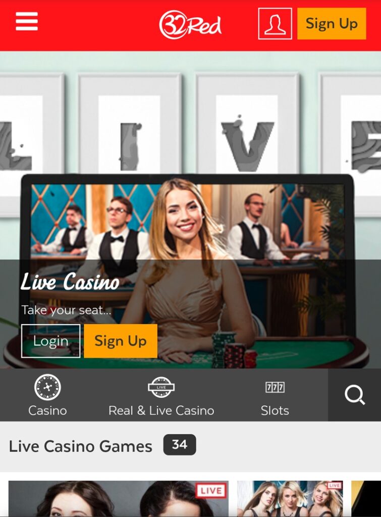 32red live casino Australia
