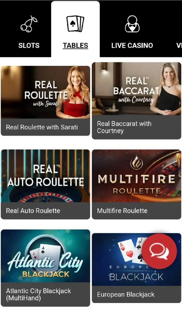 Royal Vegas Mobile Casino - Board games