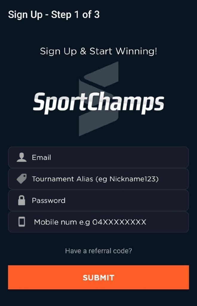 SportChamps Registration