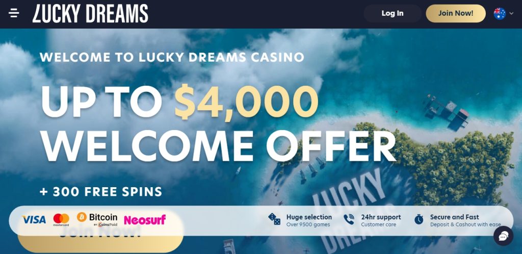 dreams casino no deposit bonus 2018