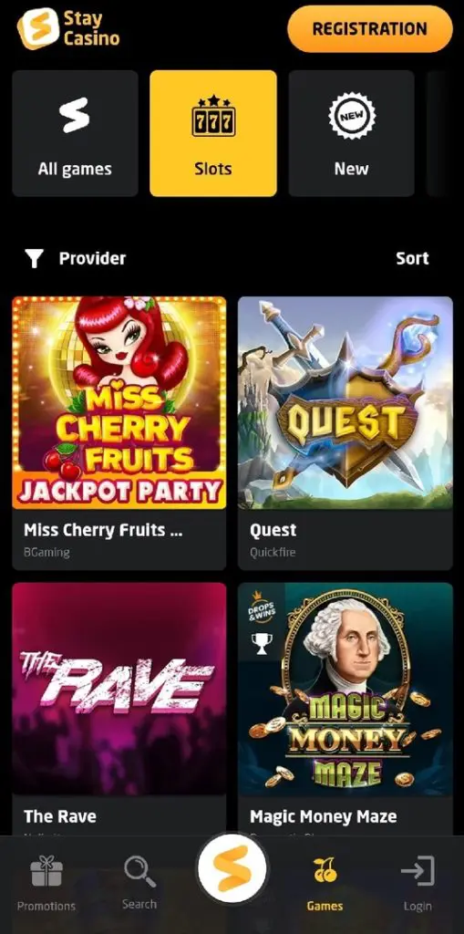 Stay Casino Mobile App