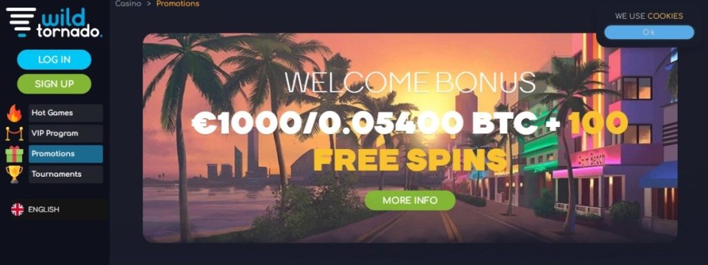 Wild Tornado Casino Bonus Codes