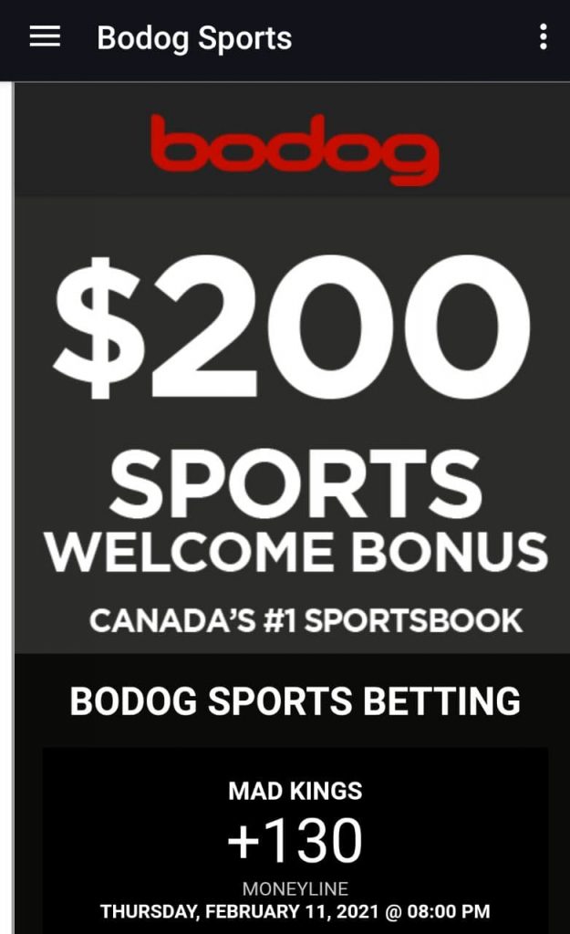 Bodog mobile bonus code