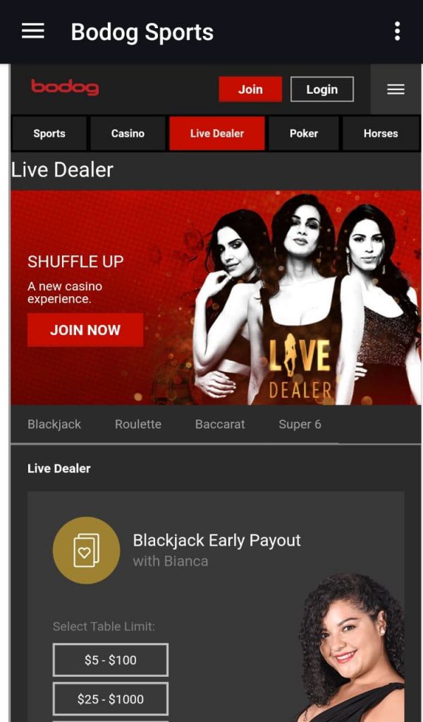 Casino live dealers