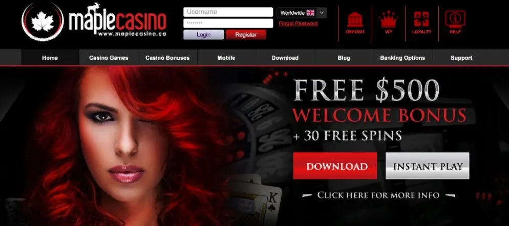 Maple Casino Mobile