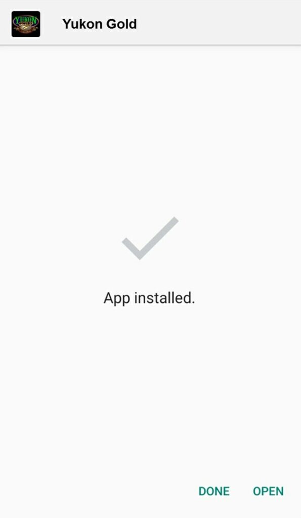 app installed