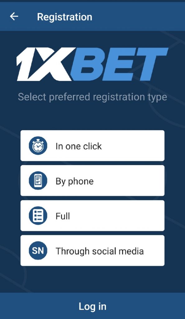 Sign up 1 xbet