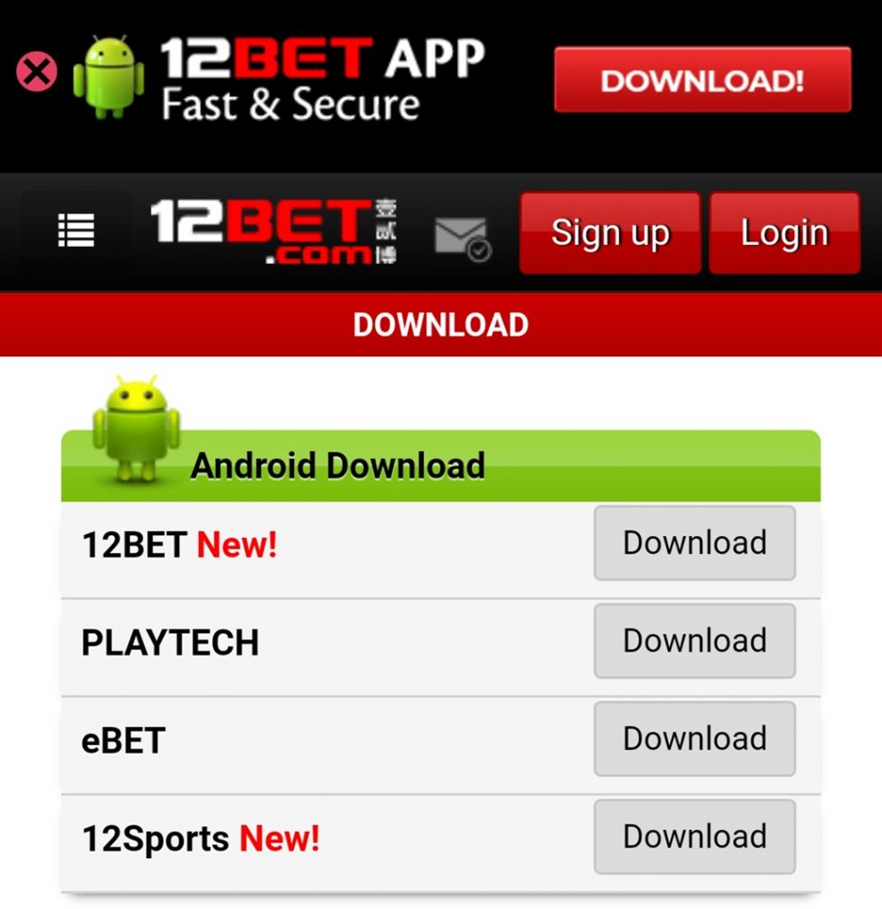 12bet app download