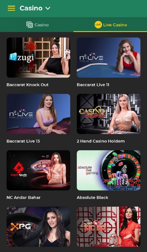 Betwinner mobile casino