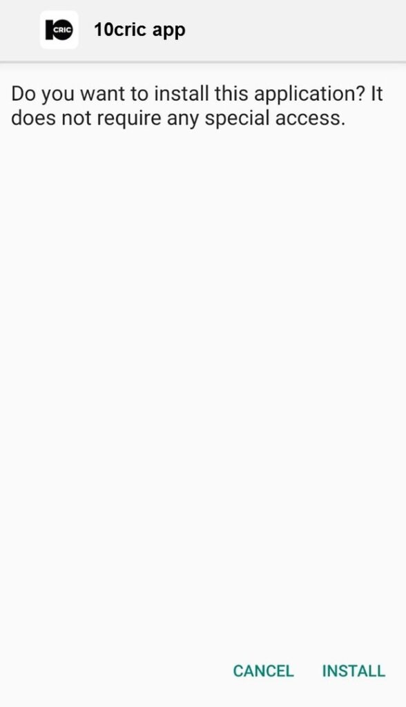 10Cric app android install