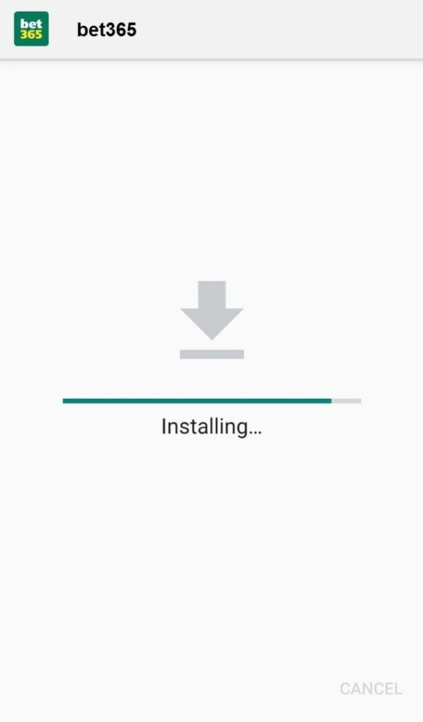 bet365 app installing