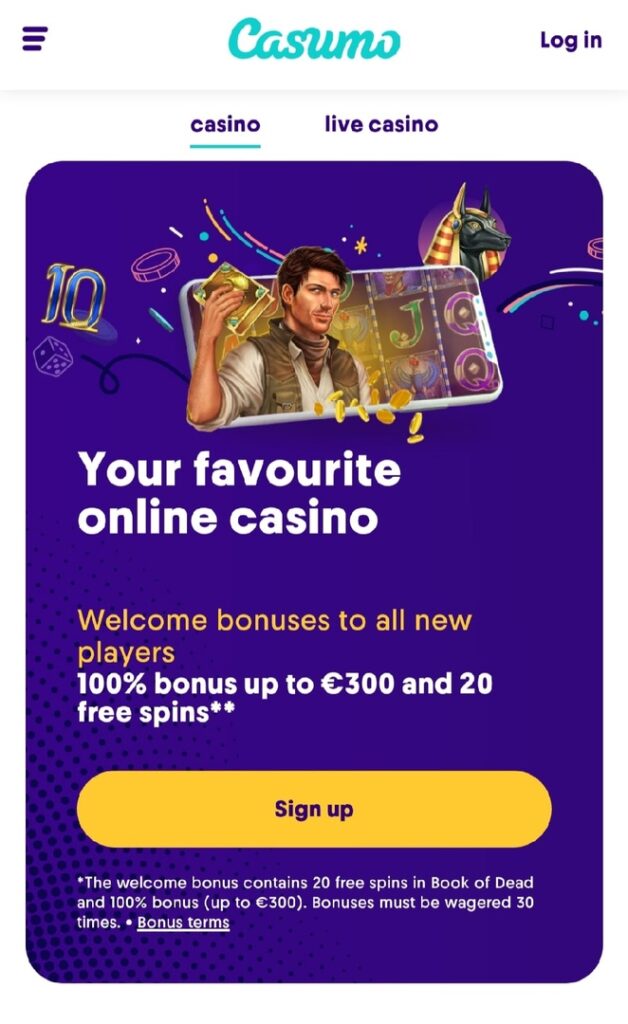 Casumo Welcome Bonus