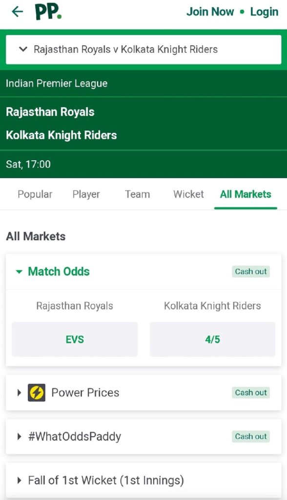 Paddy power app download
