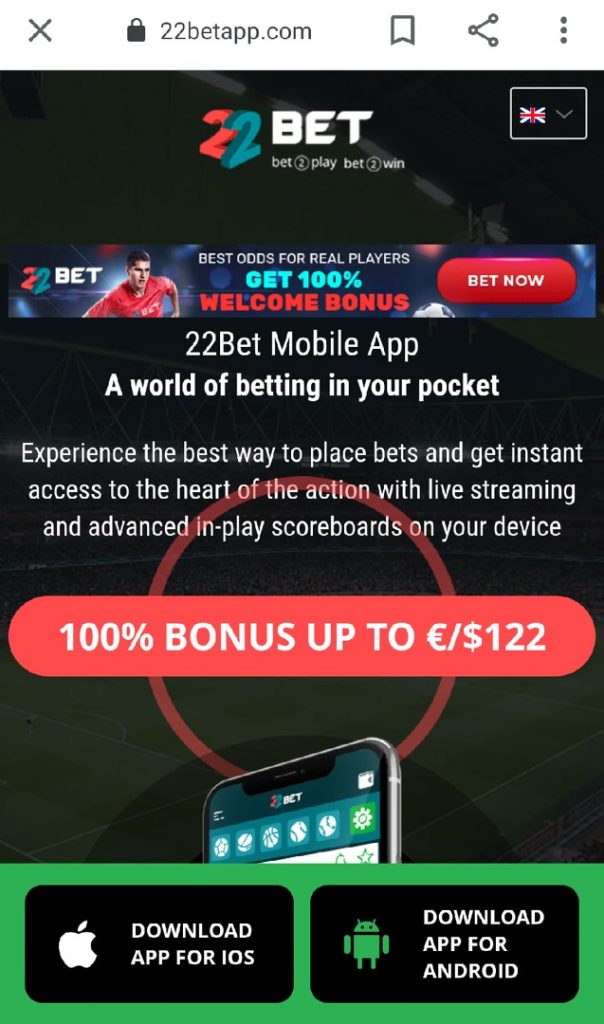 download 22bet app