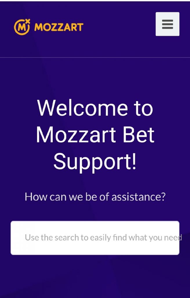 Mozzartbet support