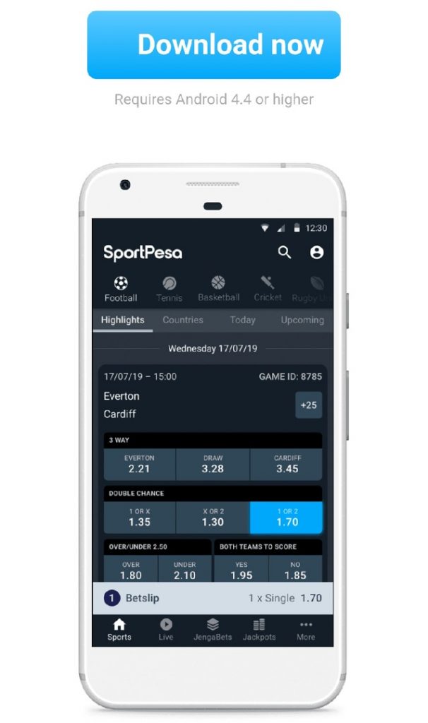 Sportpesa app download for Android