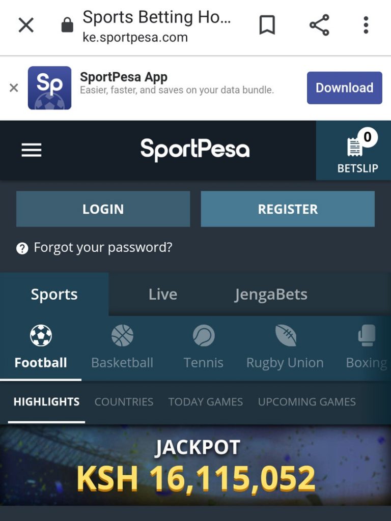 Sportpesa app download