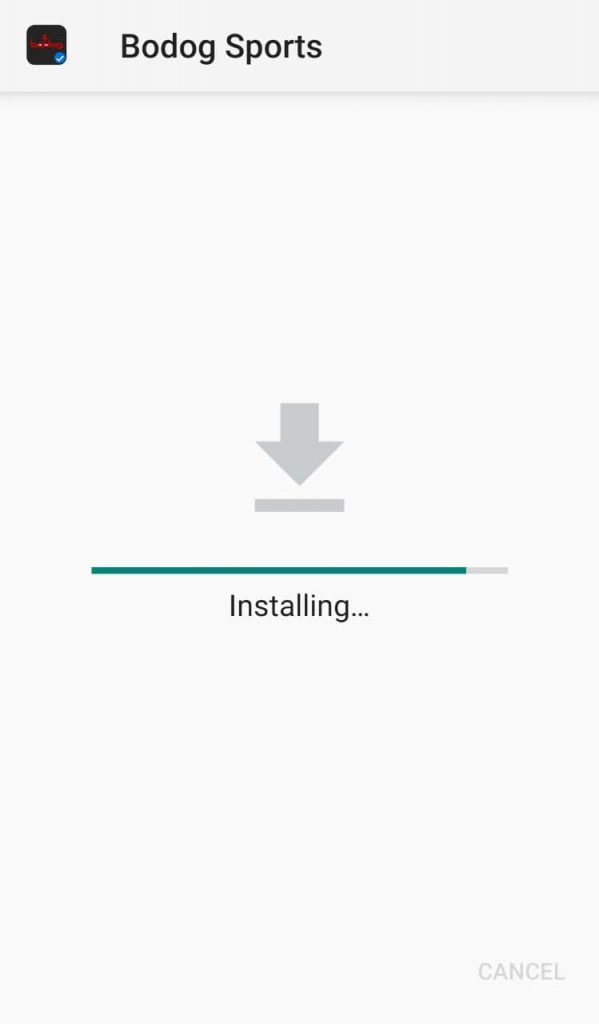 Bodog install mobile app step one